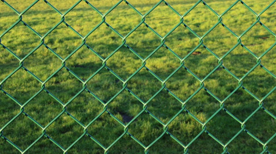 this is a picture of chain link fence in Rocklin, CA