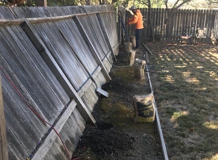 this is a picture of Rocklin fence repair
