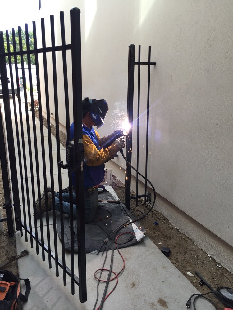 this is a picture of gate installation in Rocklin, CA