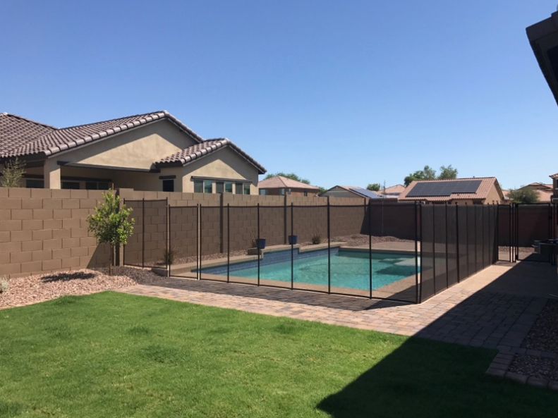 this is a picture of pool fence in Rocklin, CA